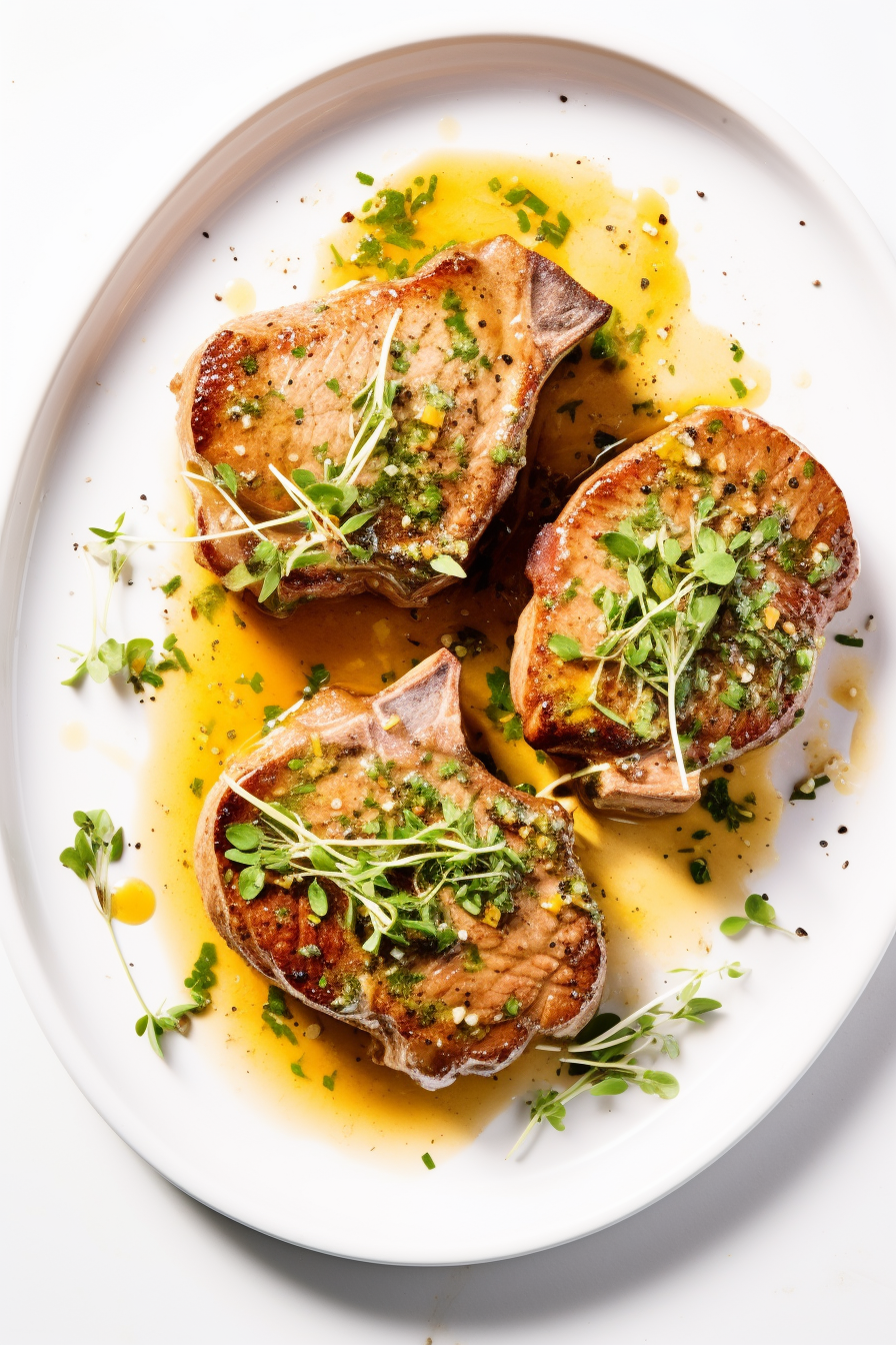 Keto Pork Steaks with Herb Butter