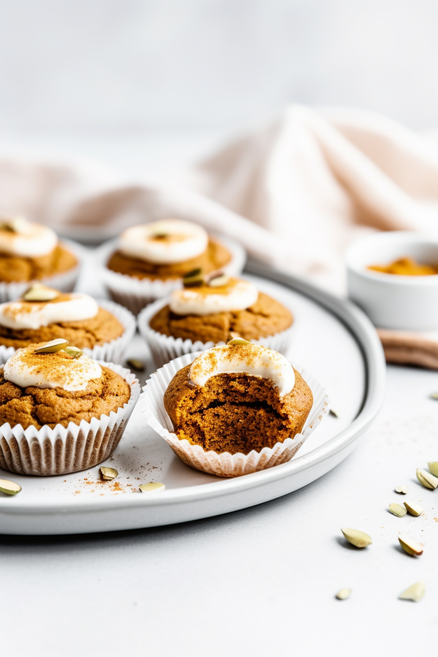 Keto Pumpkin Muffins Baking