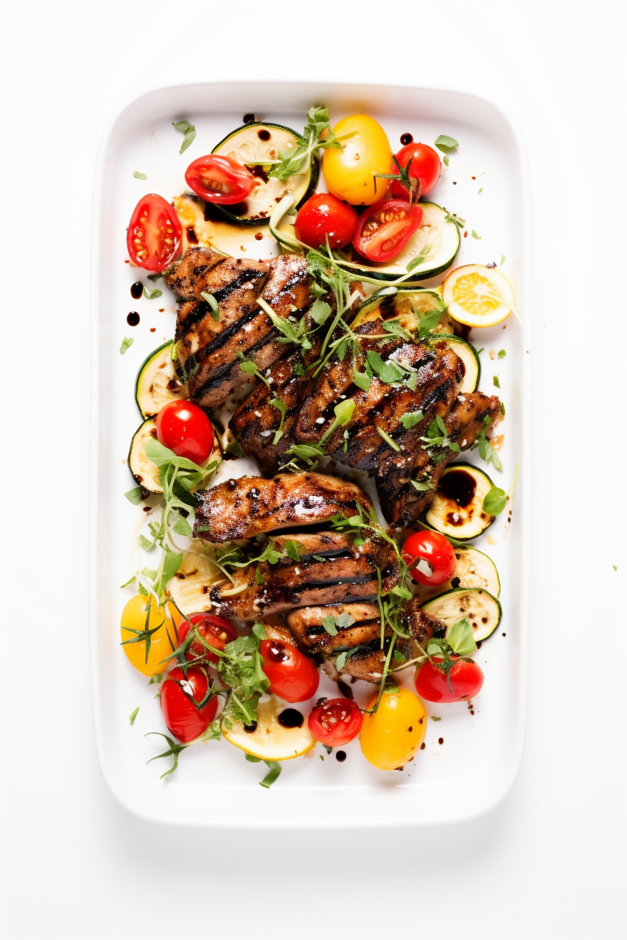 Ingredients for Keto Sheet Pan Balsamic Chicken