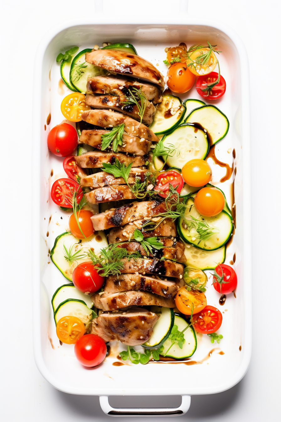 Keto Sheet Pan Balsamic Chicken