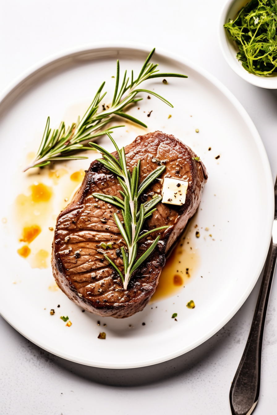 Keto Sirloin Steak Ready to Serve
