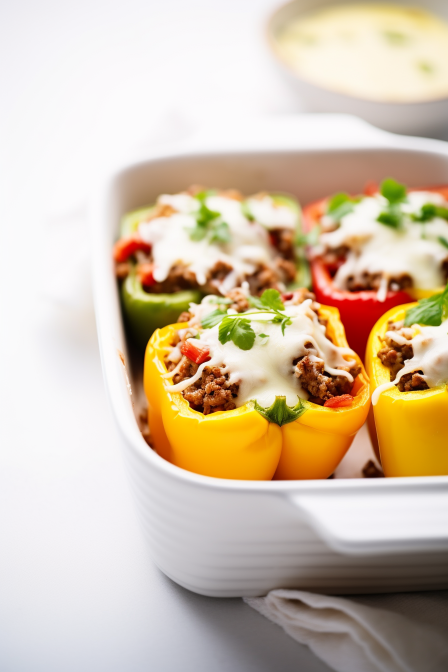 Keto Stuffed Peppers in the Oven