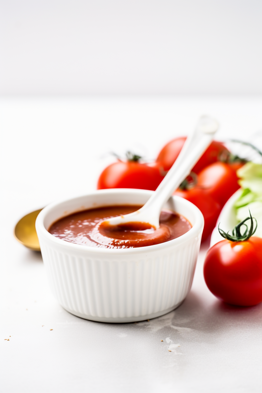 Keto Ketchup Simmering