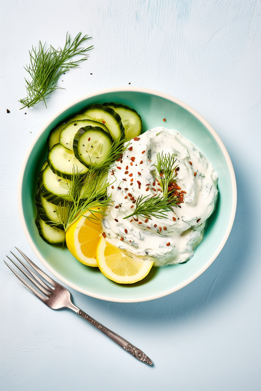 Ingredients for Keto Tzatziki Sauce