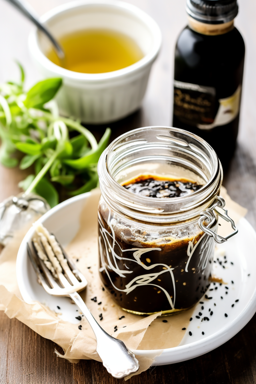 Low Carb Balsamic Vinaigrette in a Jar