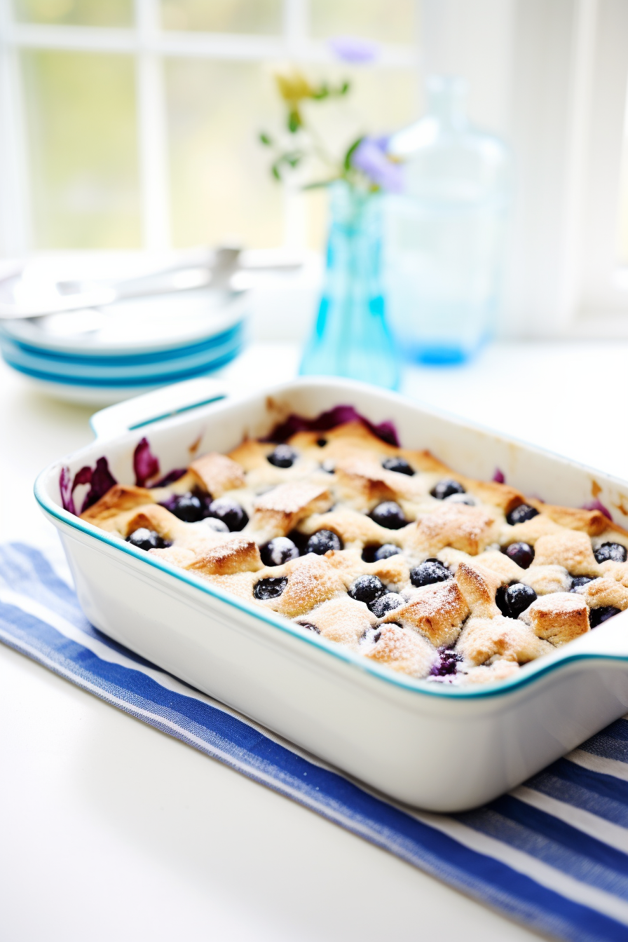 Baked Low Carb Blueberry Cobbler