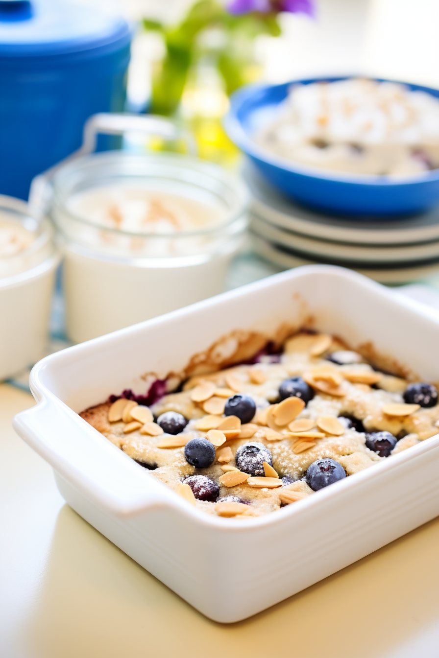Low Carb Blueberry Cobbler