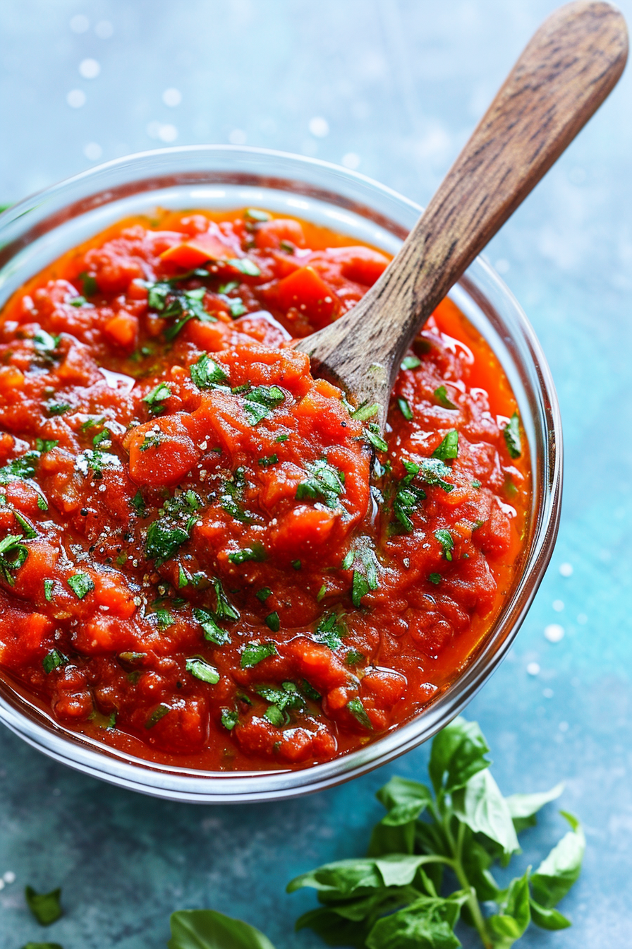Simmering Low Carb Marinara Sauce