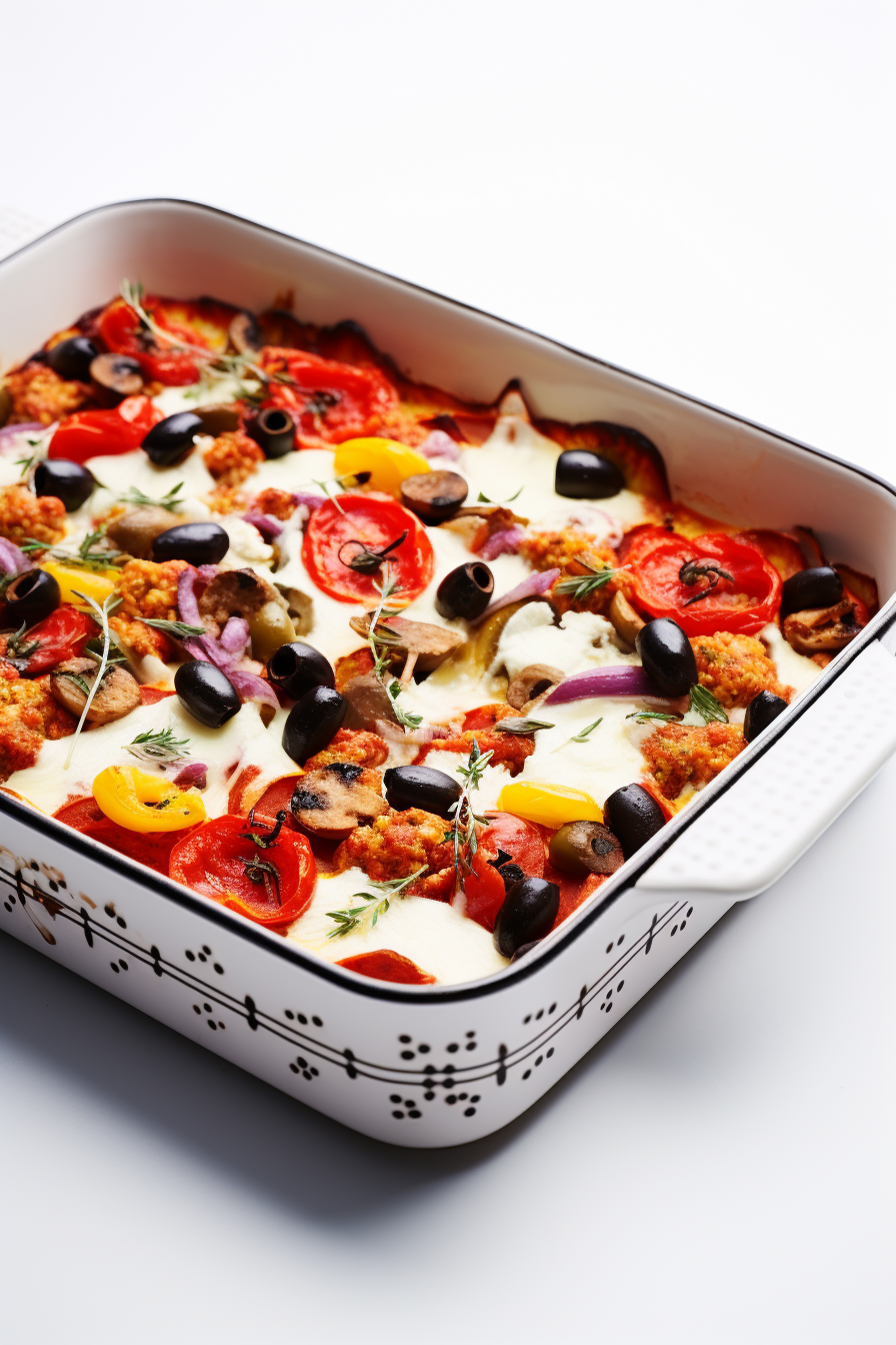 Baking Low Carb Pizza Casserole