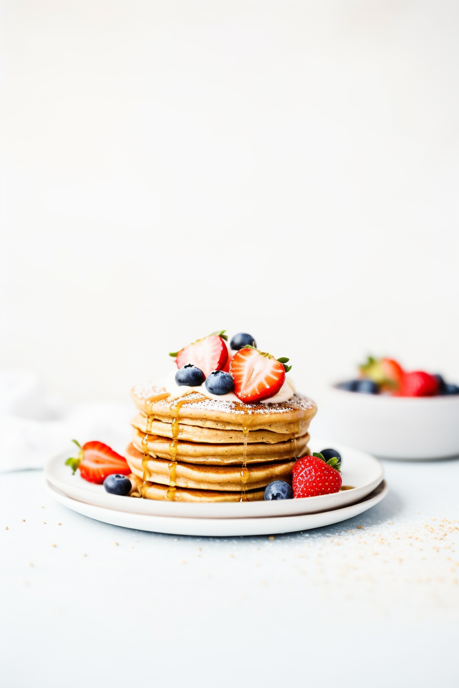 Cooked Low Carb Protein Pancakes