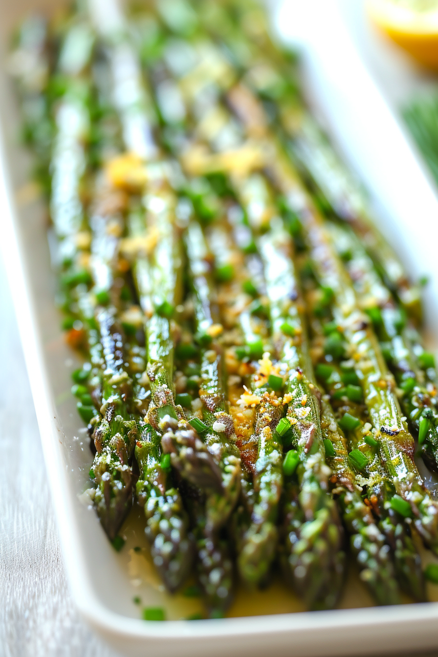 Oven Roasted Asparagus Ready to Serve