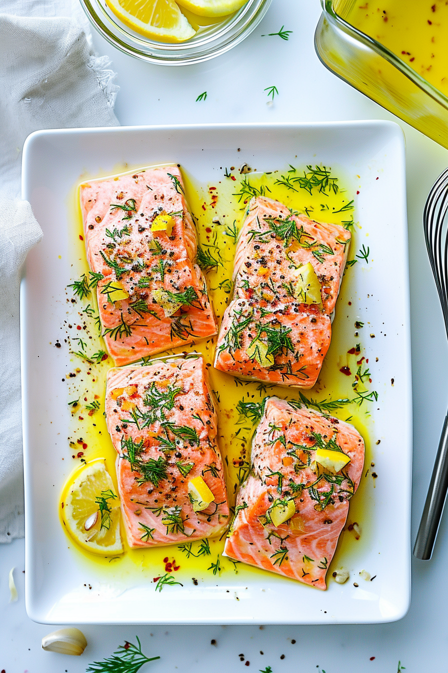Ingredients for Keto Salmon Marinade