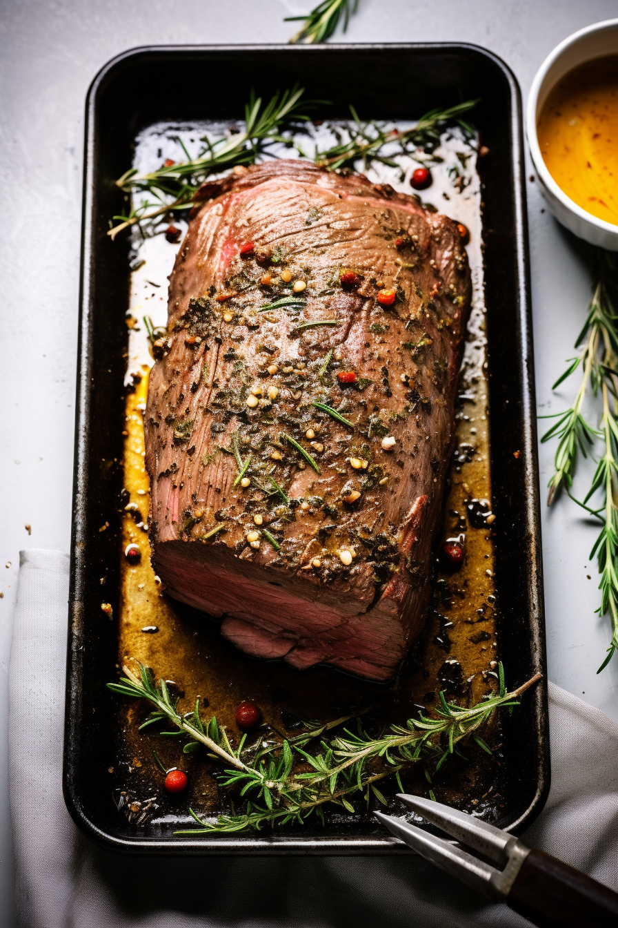 Herb-Crusted Sirloin Tip Roast
