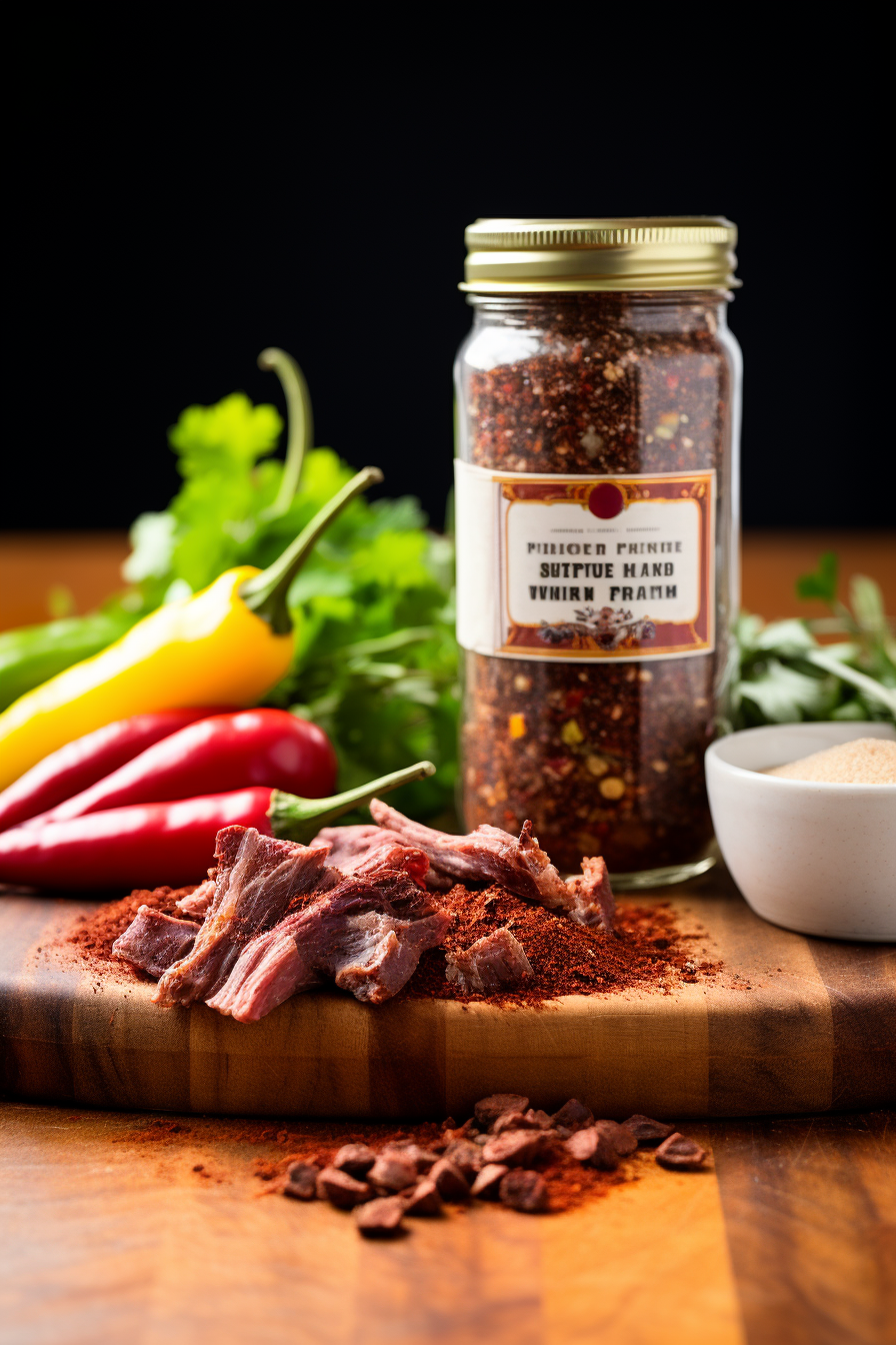 Applying Texas Brisket Rub to Meat