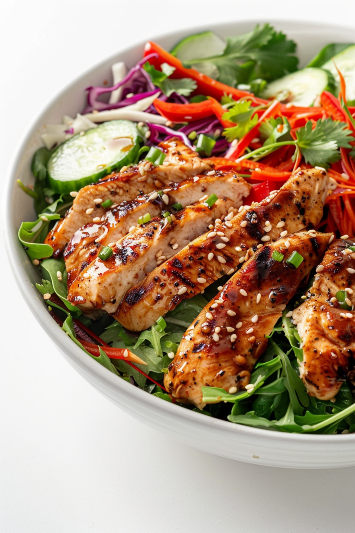 Asian Keto Chicken Salad with Ginger Sesame Dressing_001