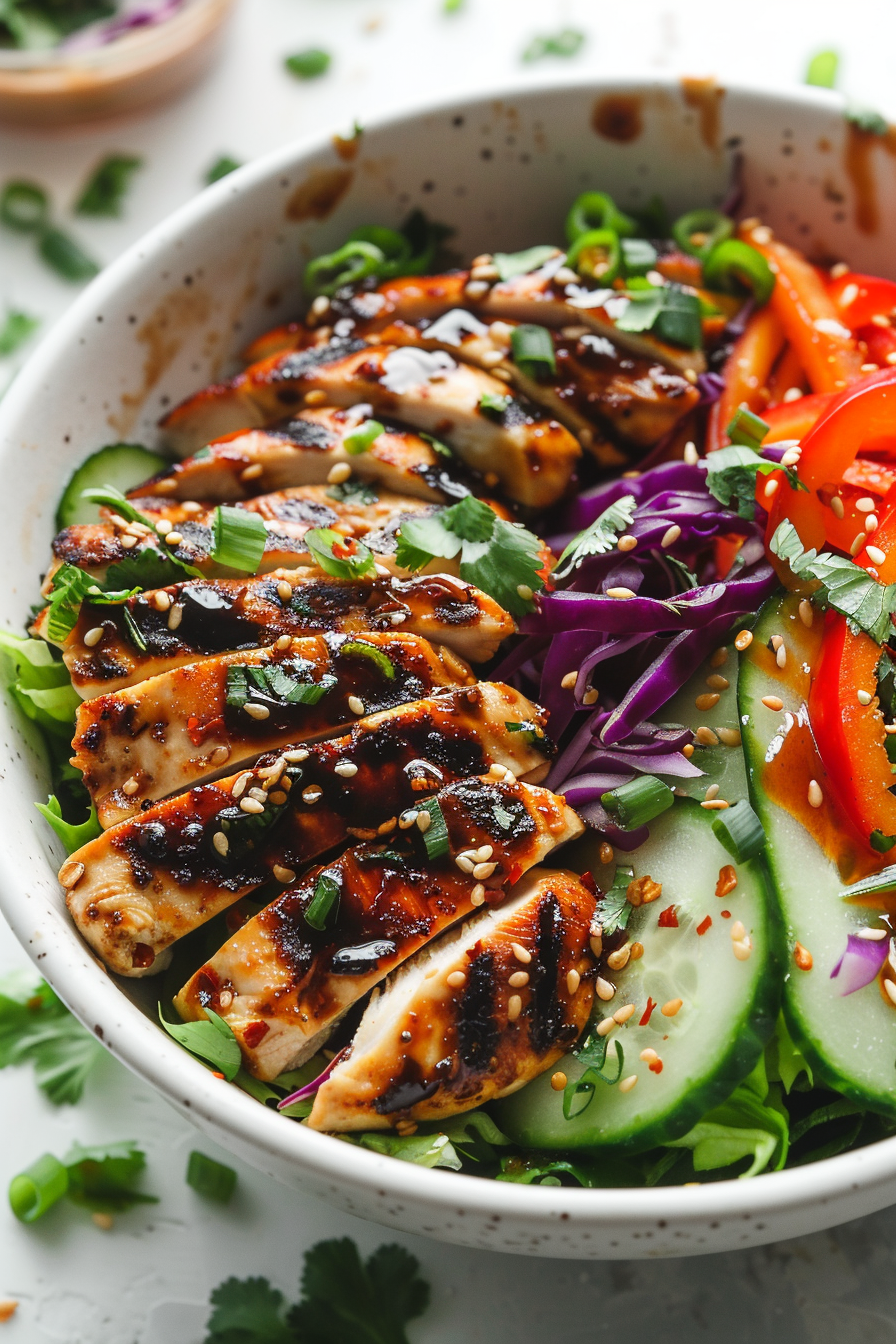 Asian Keto Chicken Salad Ready to Serve