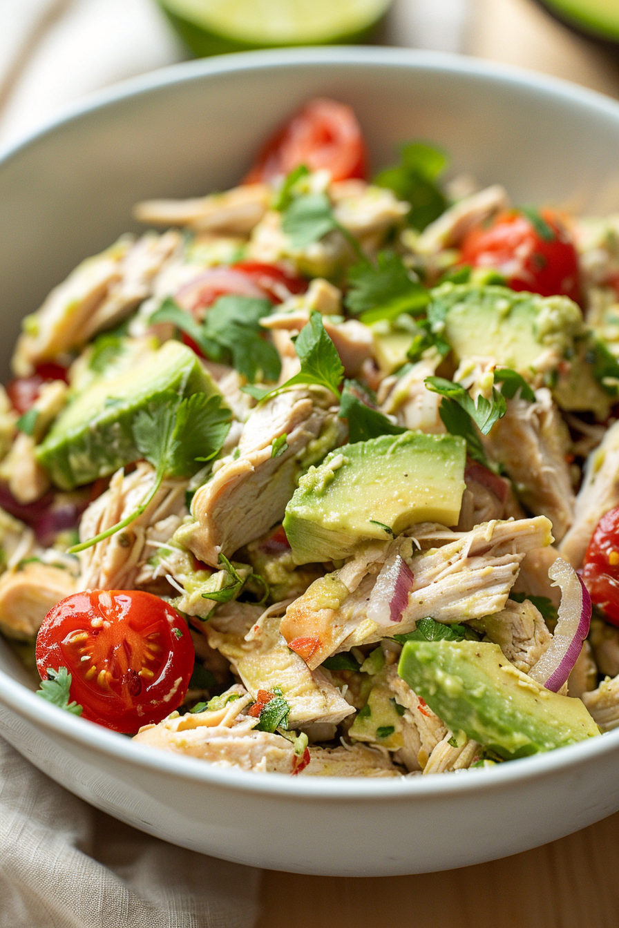 Avocado Chicken Salad Keto Paleo