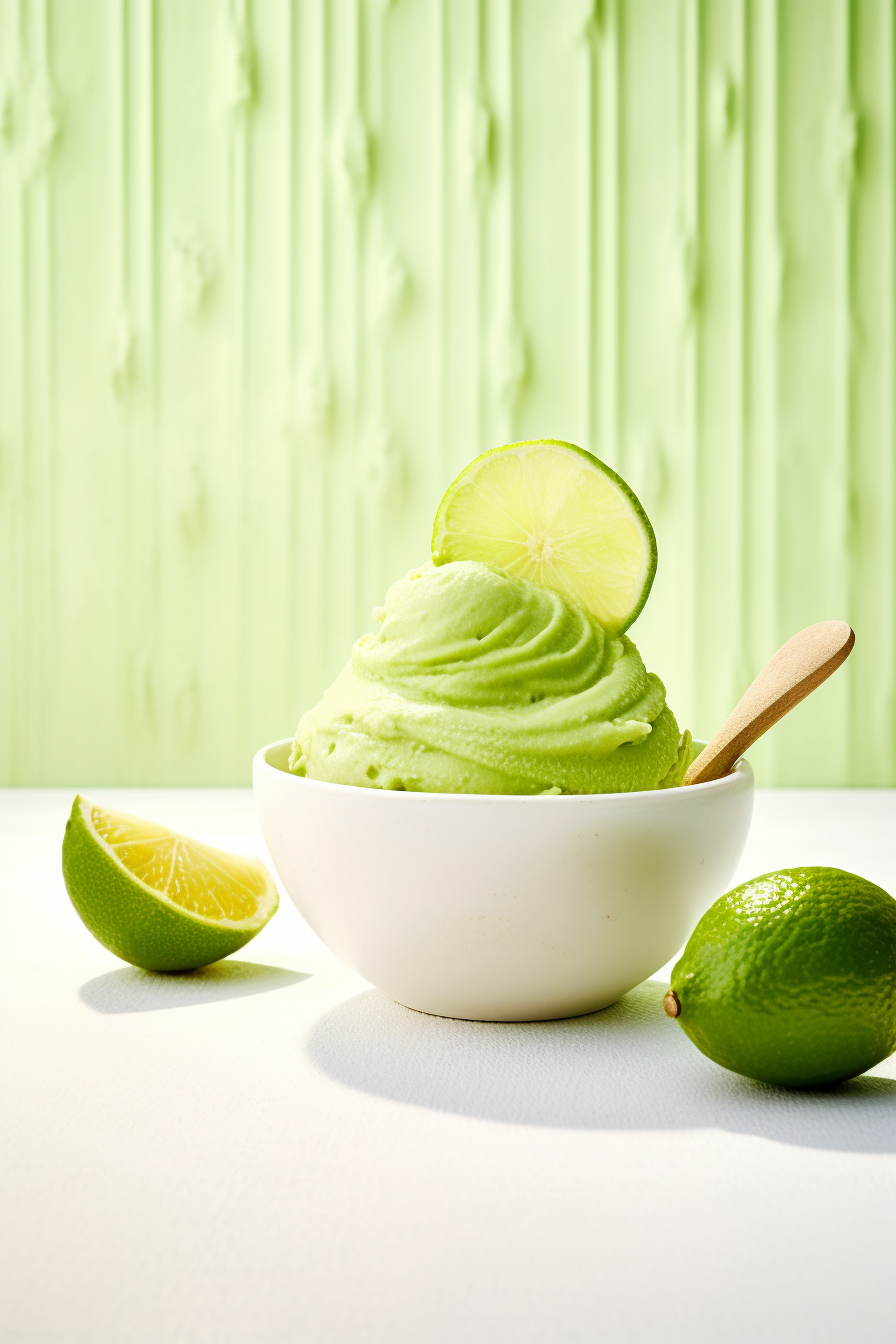 Avocado Lime Keto Ice Cream in Container