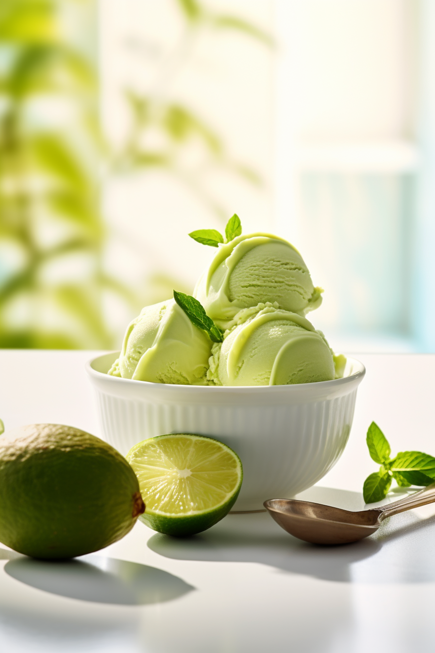 Avocado Lime Keto Ice Cream