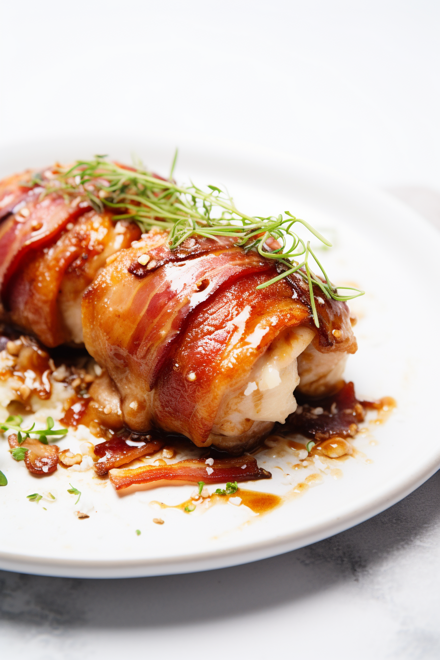Preparing Bacon-Wrapped Keto Chicken Thighs