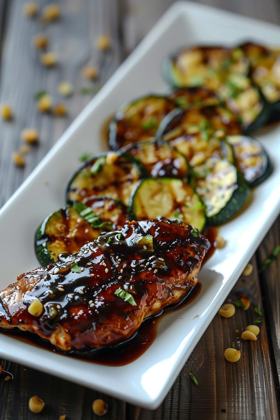Ingredients for Balsamic Chicken and Roasted Zucchini