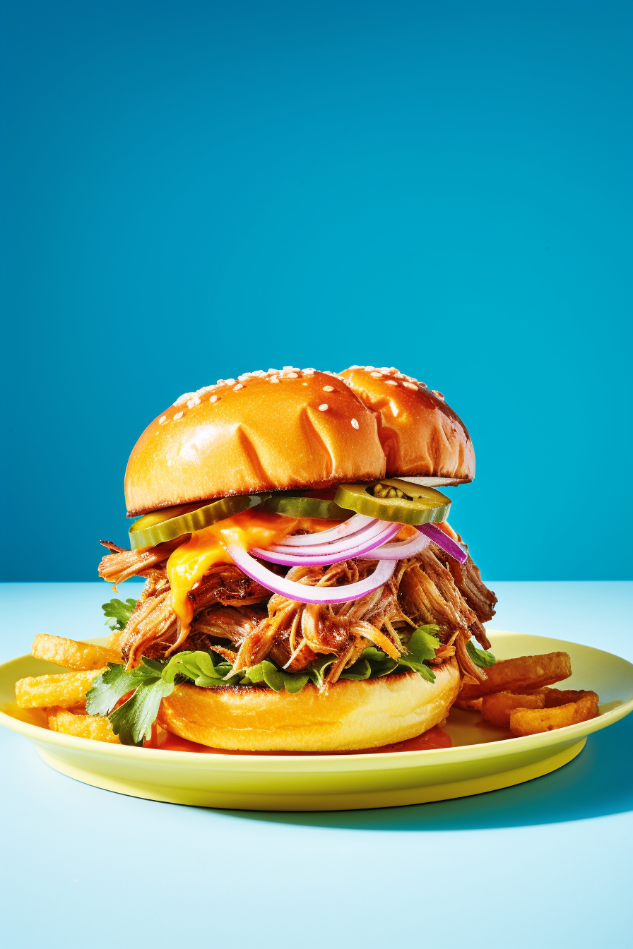 Ingredients for BBQ Pulled Pork Keto Burger