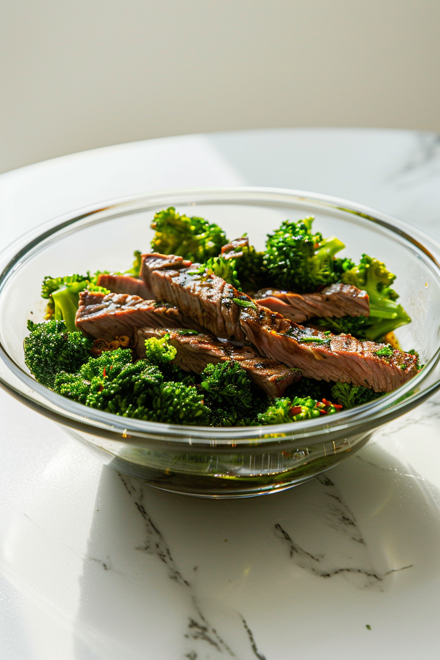 Keto Beef and Broccoli Stir-Fry Cooking