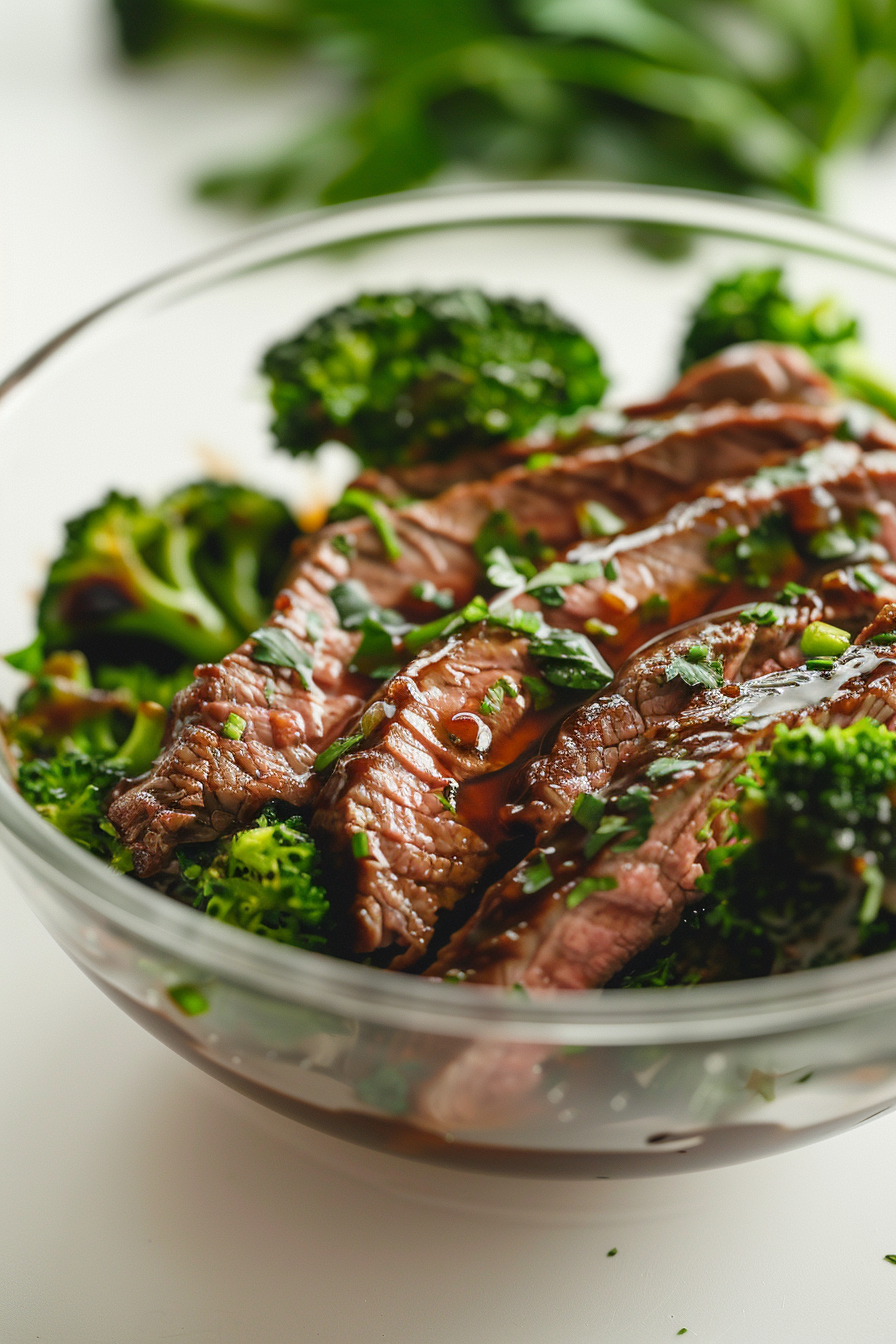 Preparing Keto Beef and Broccoli Stir-Fry