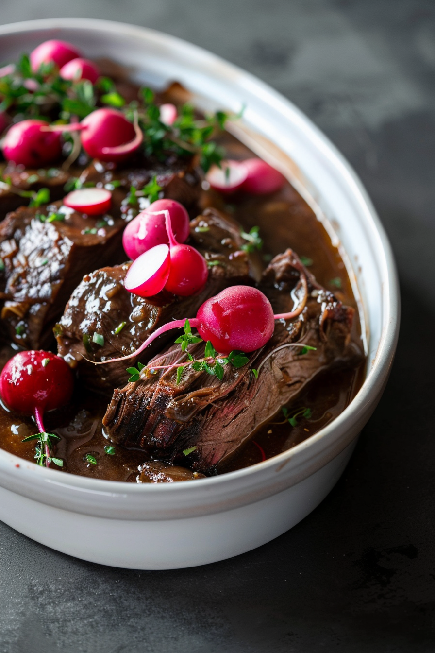 Beef Keto Pot Roast Cooking