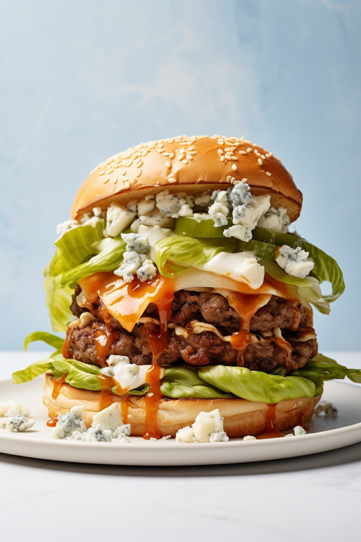 Caramelized Onion and Blue Cheese Keto Burgers_001