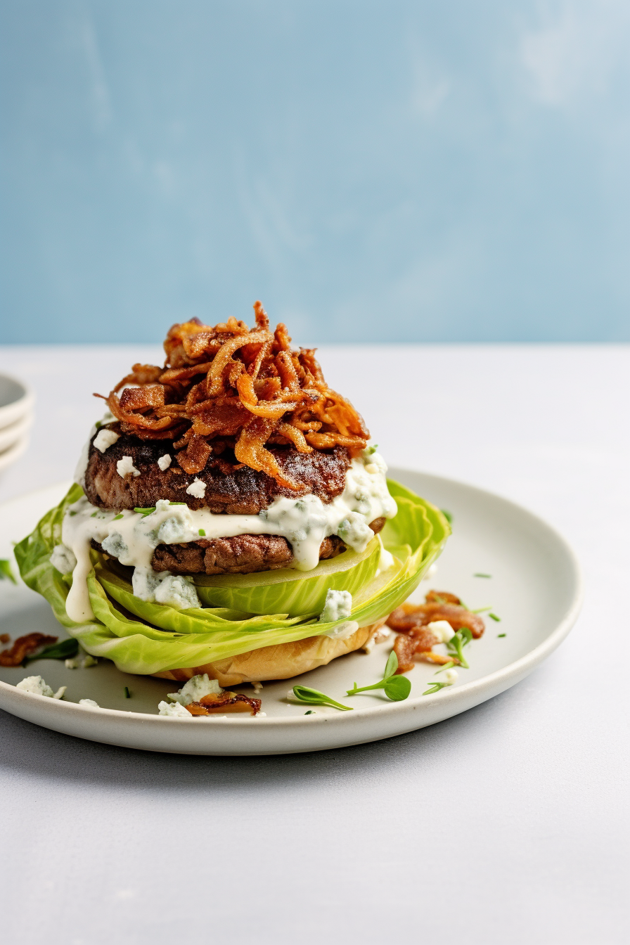 Keto Burger Cooking Process