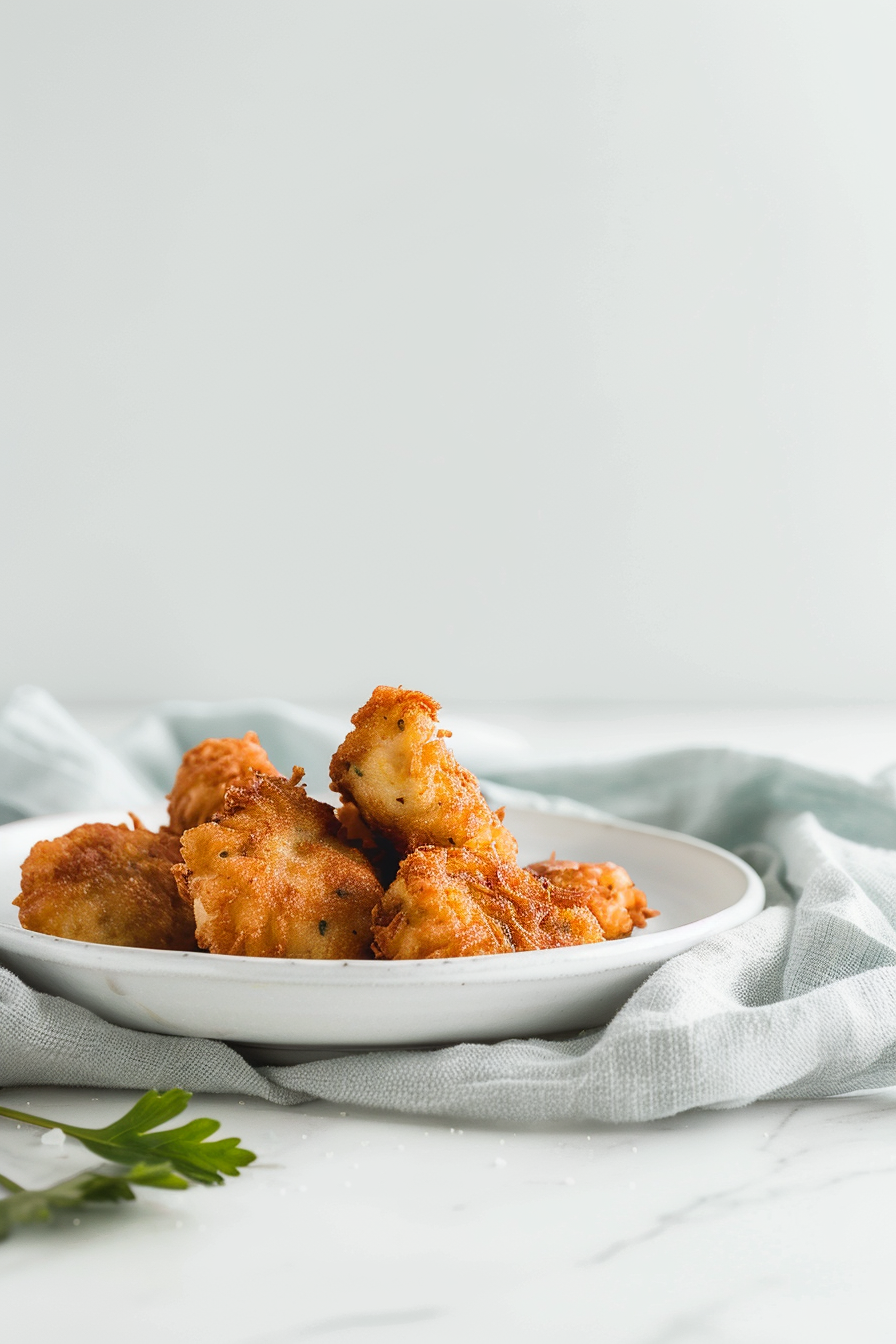 Golden Chicken and Zucchini Fritters