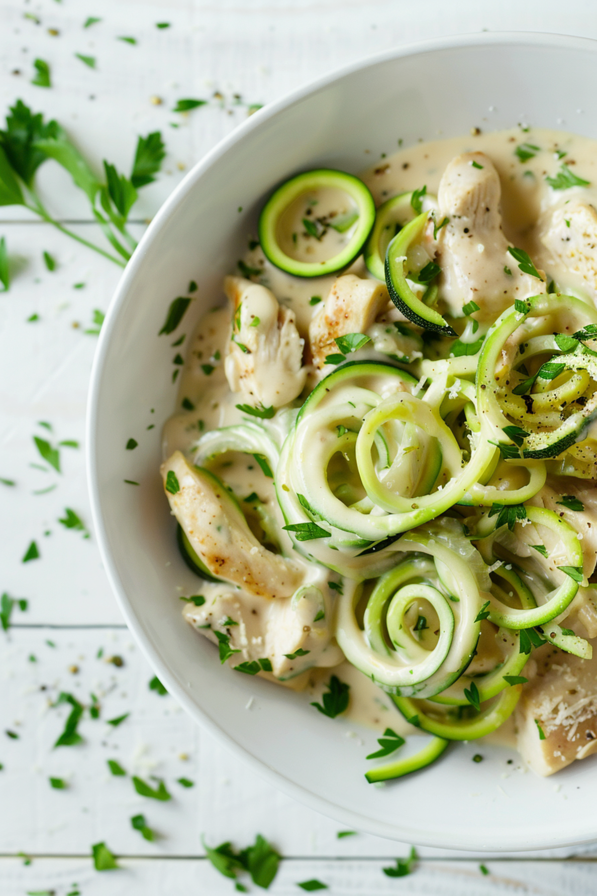 Chicken and Zucchini Noodle Alfredo_001