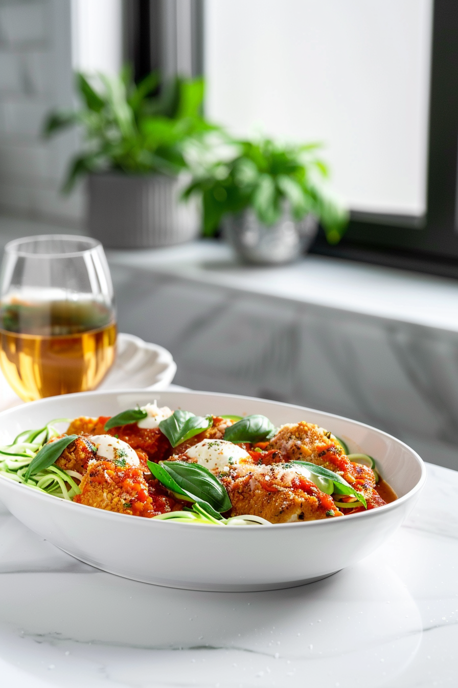 Keto Chicken Parmesan Baking