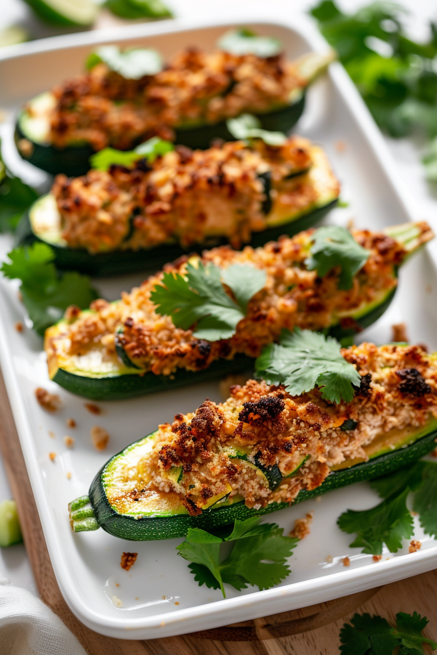 Cooking Chicken Zucchini Poppers