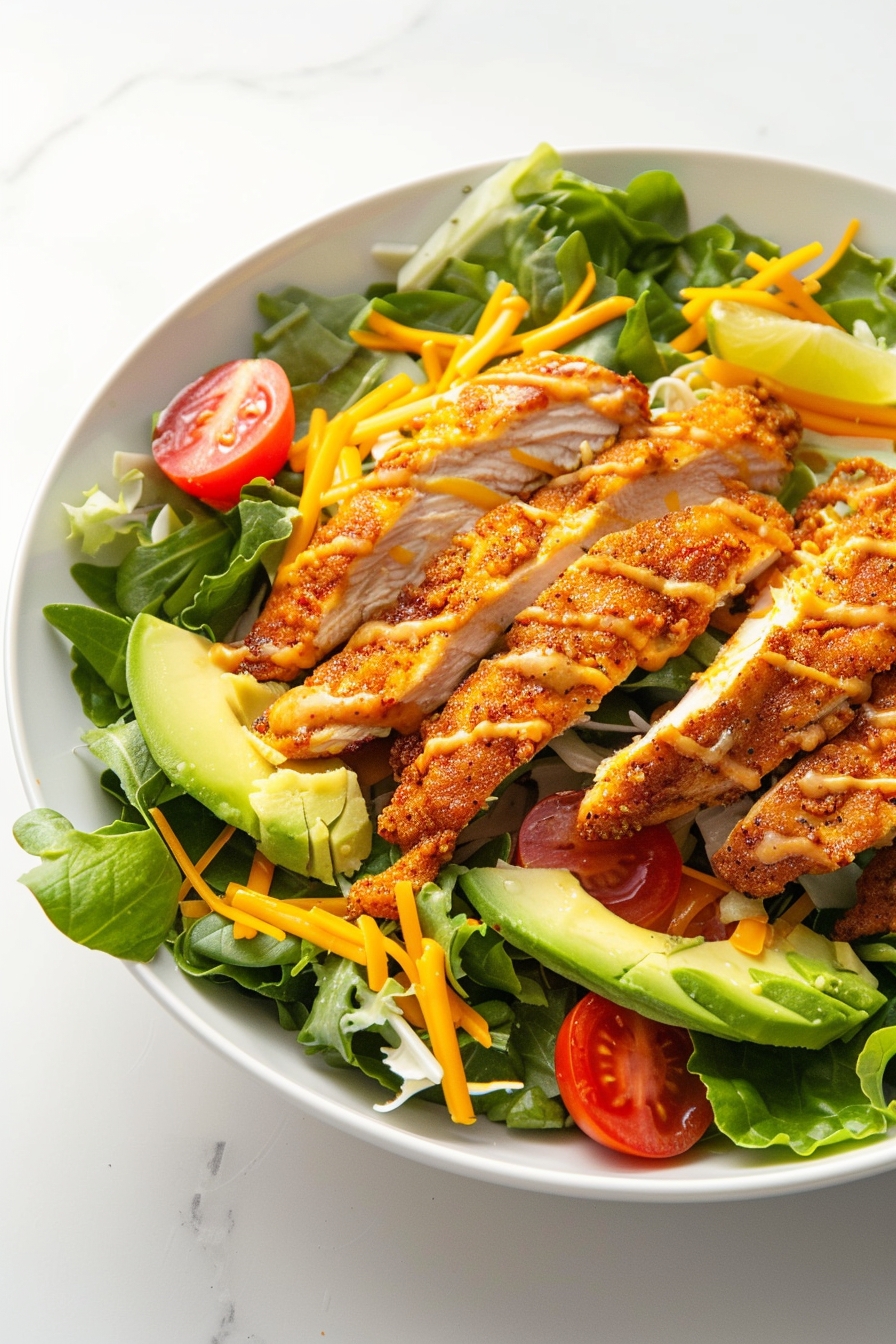 Preparing Chipotle Lime Keto Chicken Salad