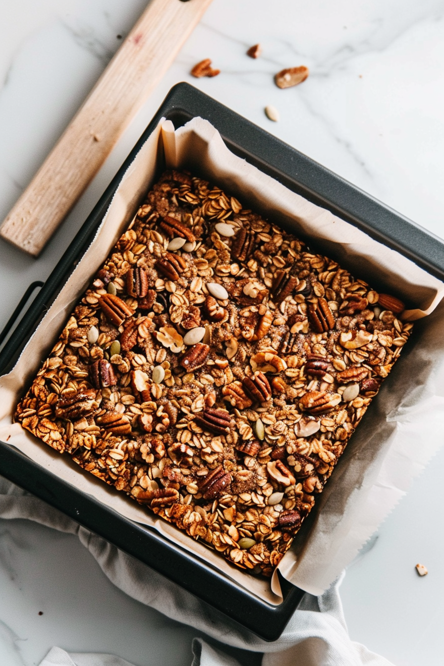 Ingredients for Chocolate Chip Keto Granola Bars