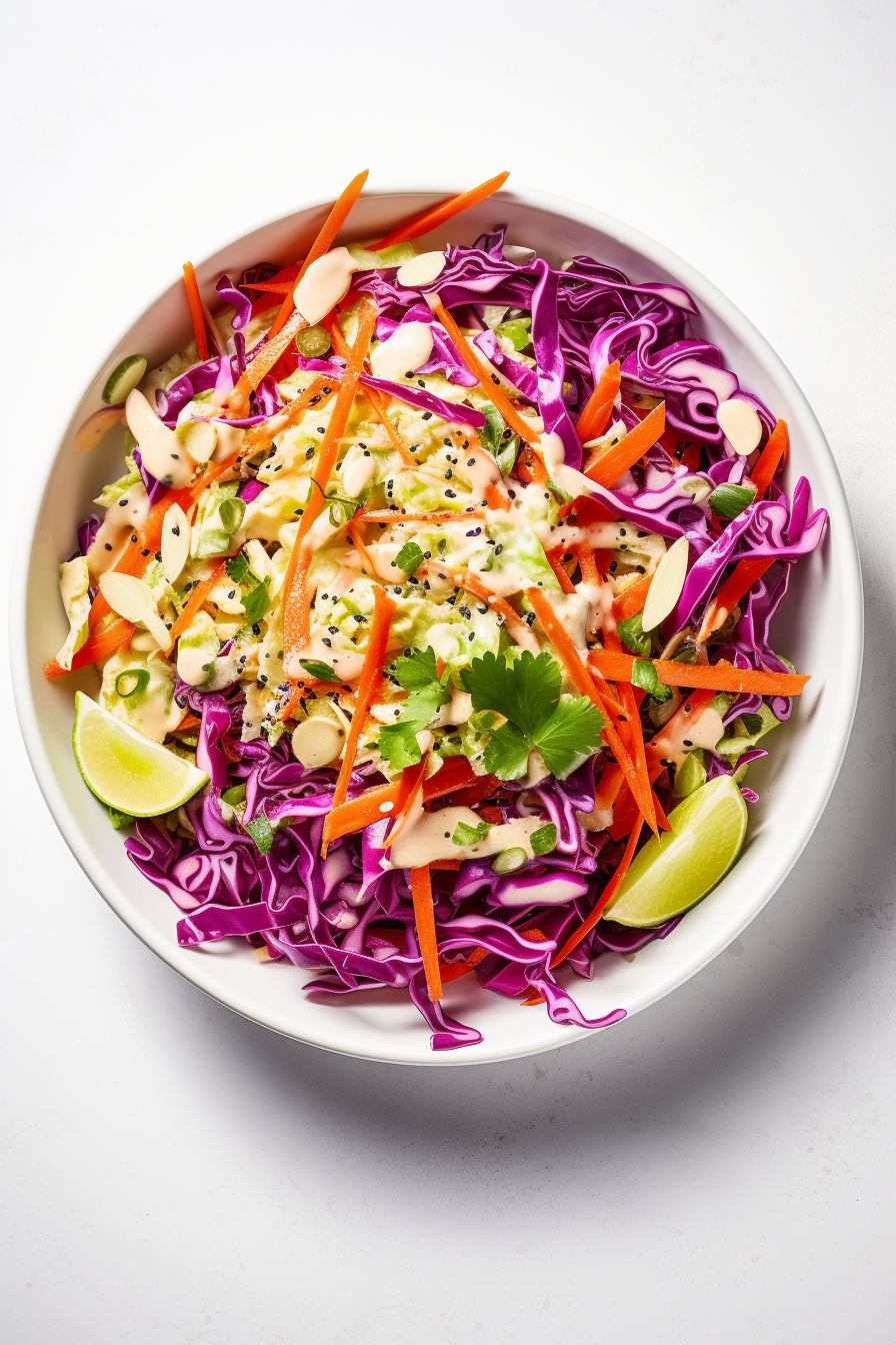 Keto Coleslaw Preparation