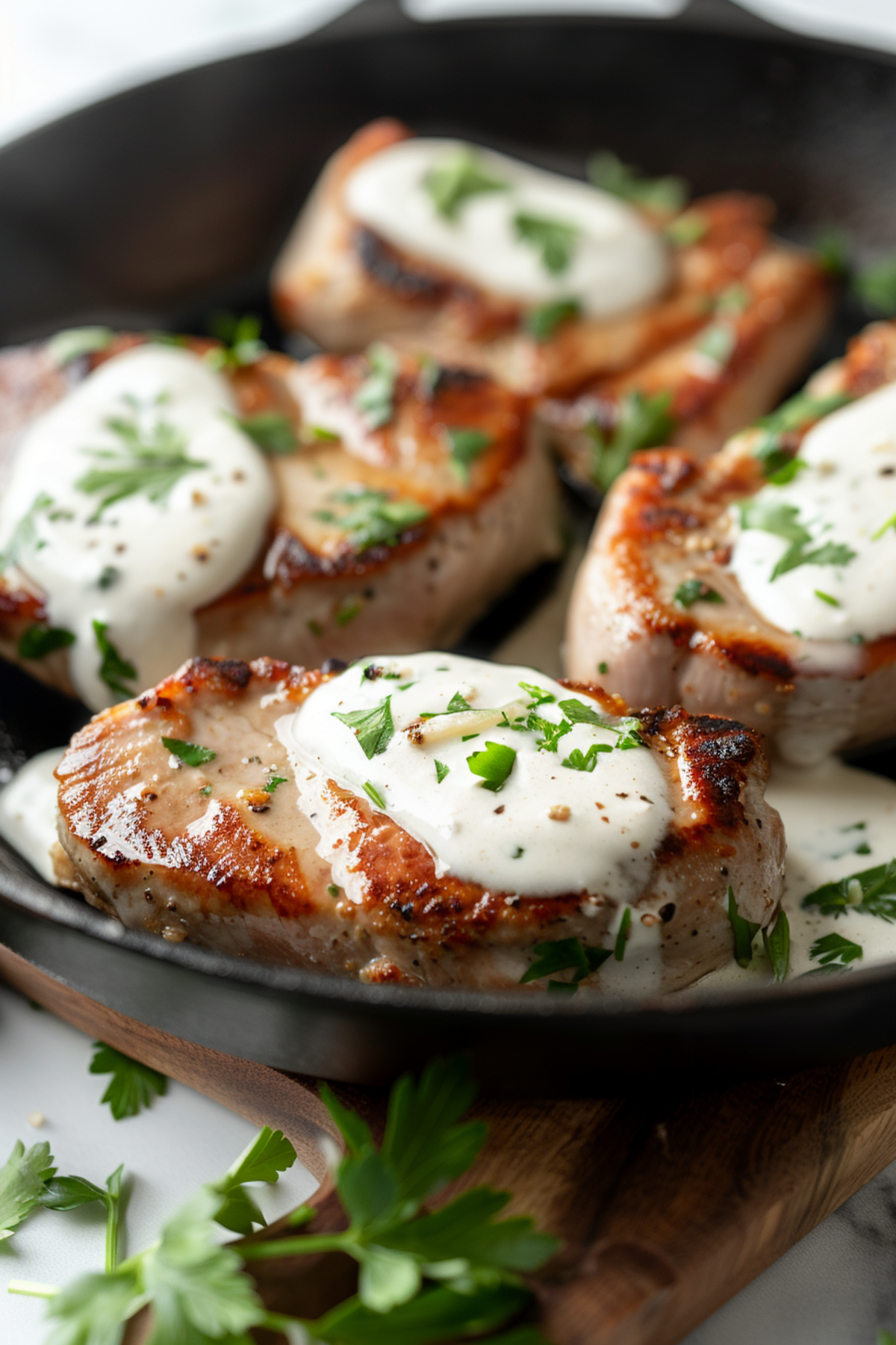 Classic Keto Pork Chops with Garlic Butter Sauce_001