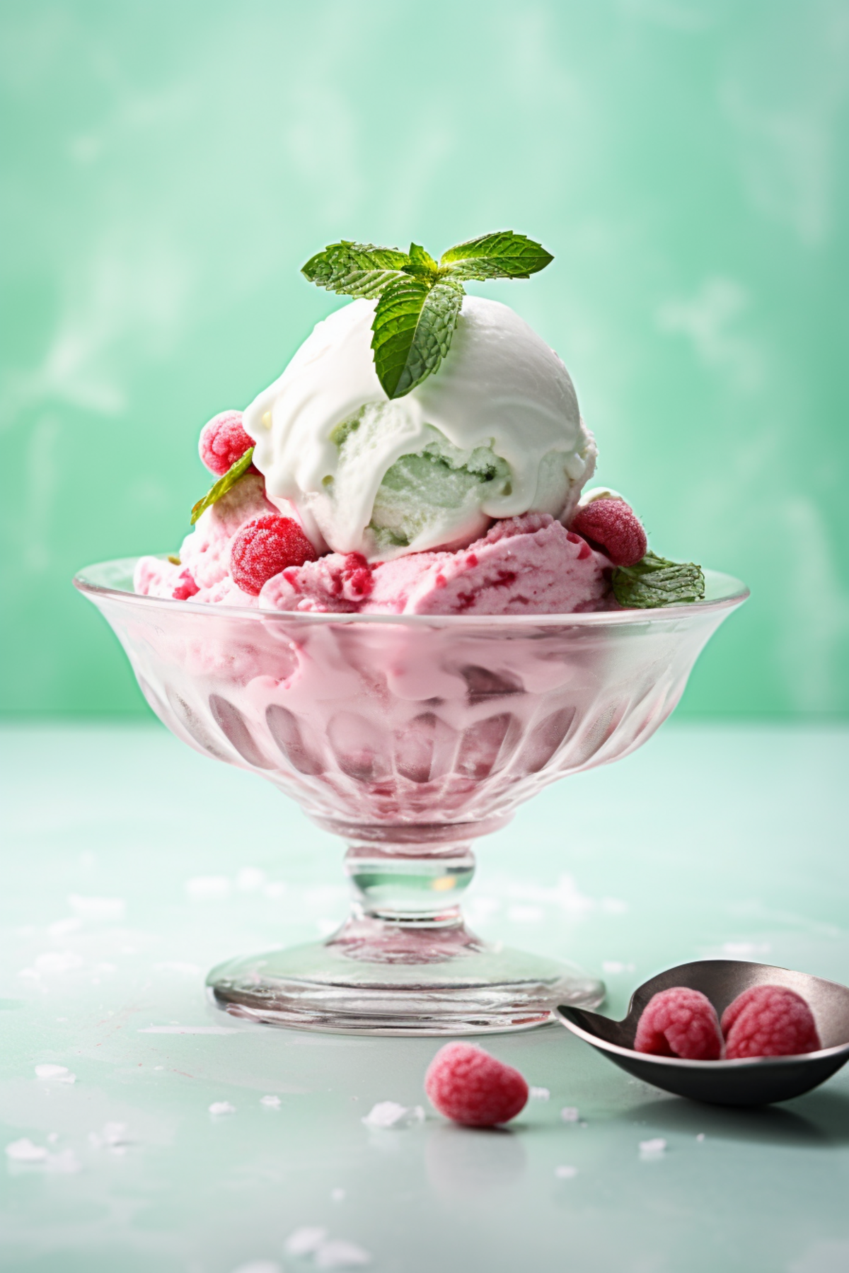 Coconut Raspberry Ripple Keto Ice Cream_001