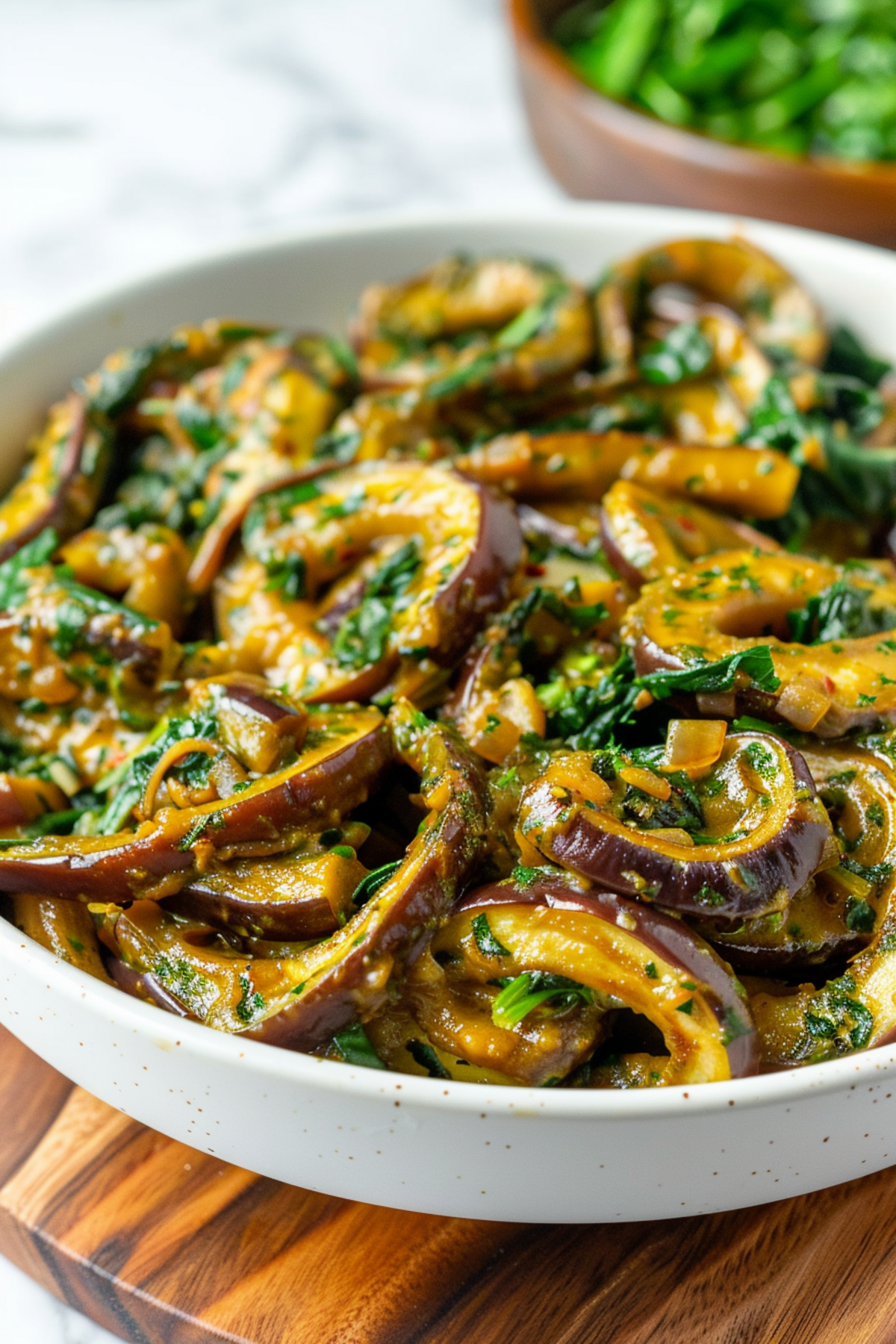Creamy Eggplant and Spinach Keto Pasta_001