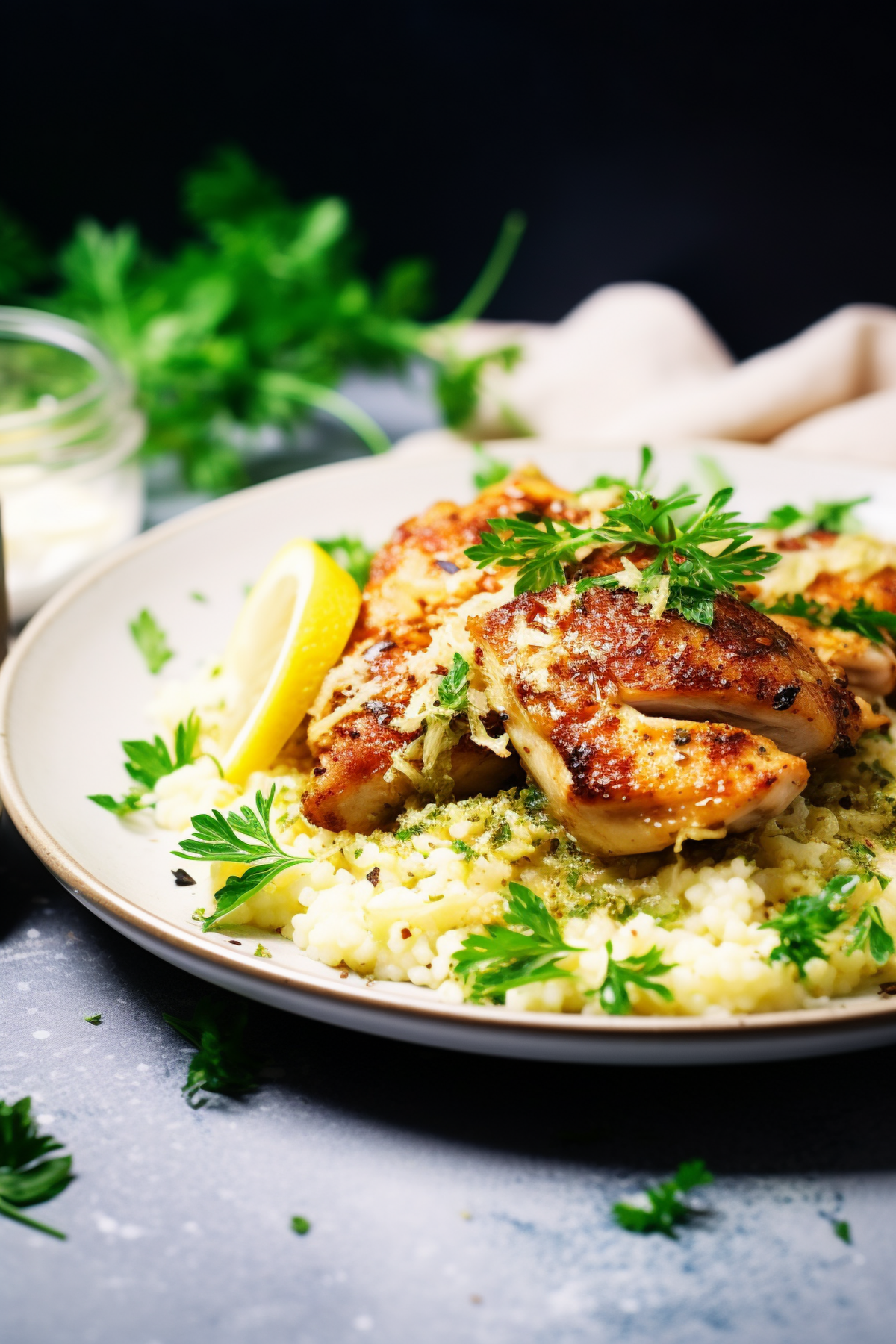Crispy Keto Chicken Thighs with Lemon Butter Sauce_001