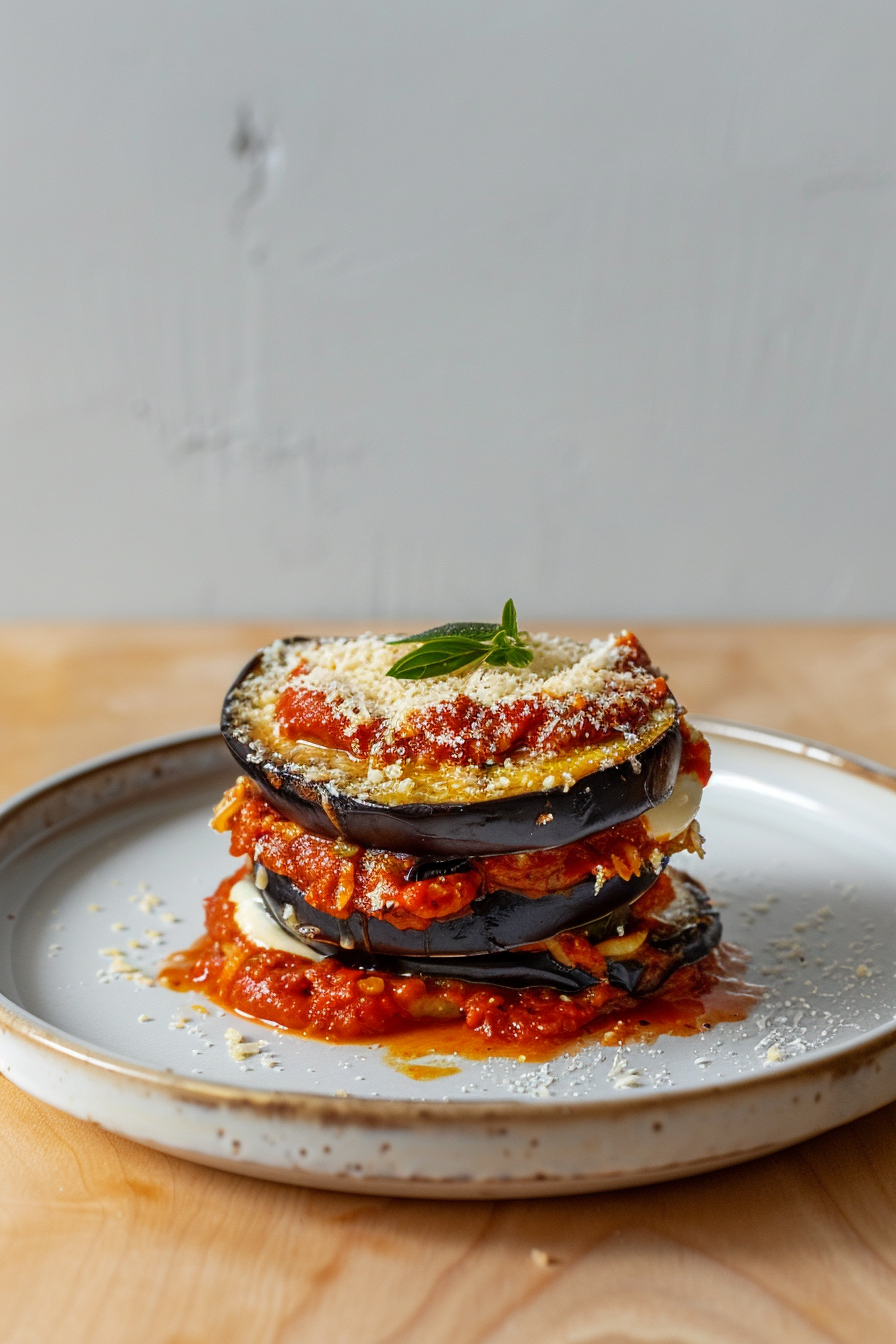 Eggplant Parmesan Stacks