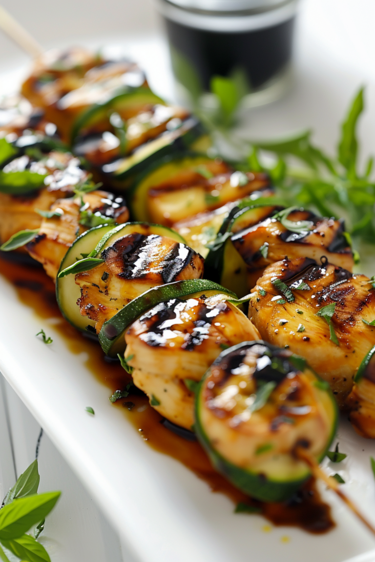Grilled Chicken and Zucchini Skewers with Herbs_001