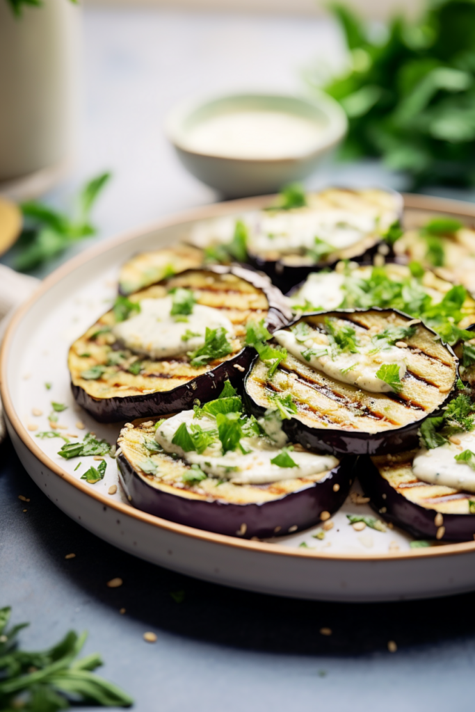 Grilled Eggplant with Herbed Feta Cheese_001