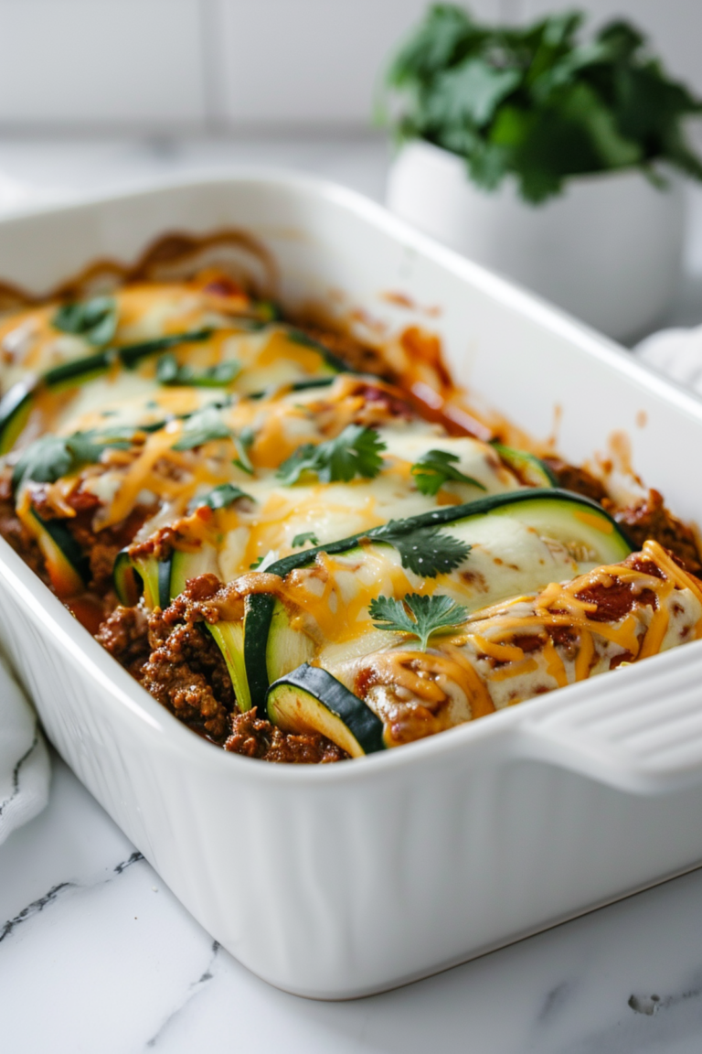 Ground Beef Keto Enchiladas with Zucchini_001