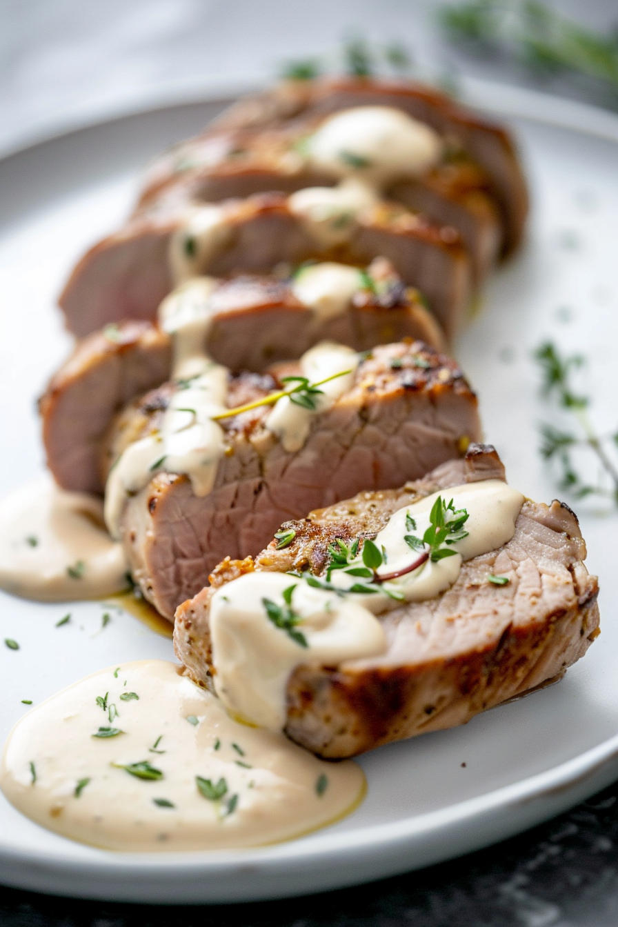 Creamy Dijon Sauce Preparation