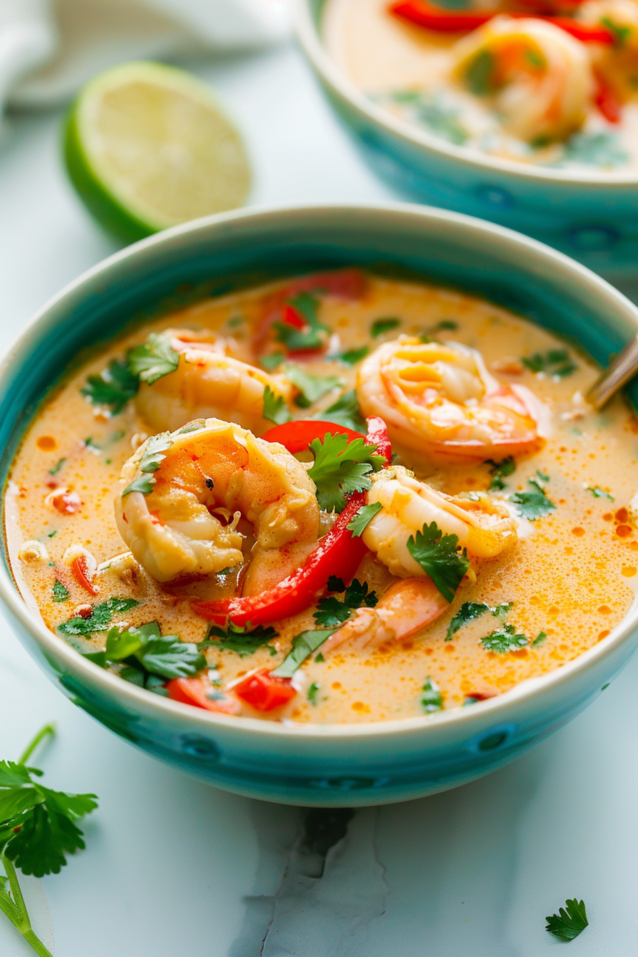 Instant Pot Keto Thai Shrimp Soup