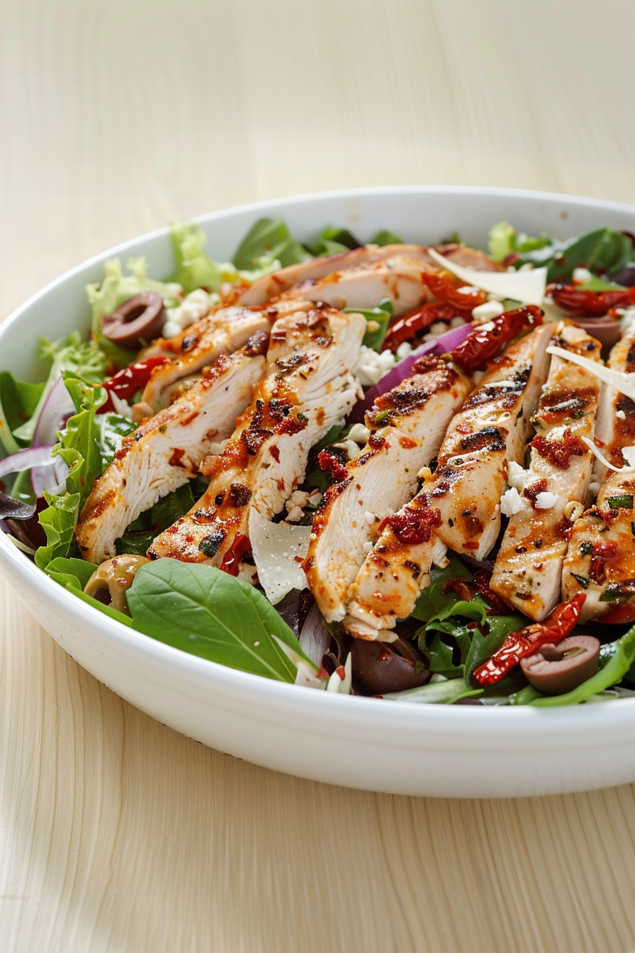 Preparing Italian Keto Chicken Salad