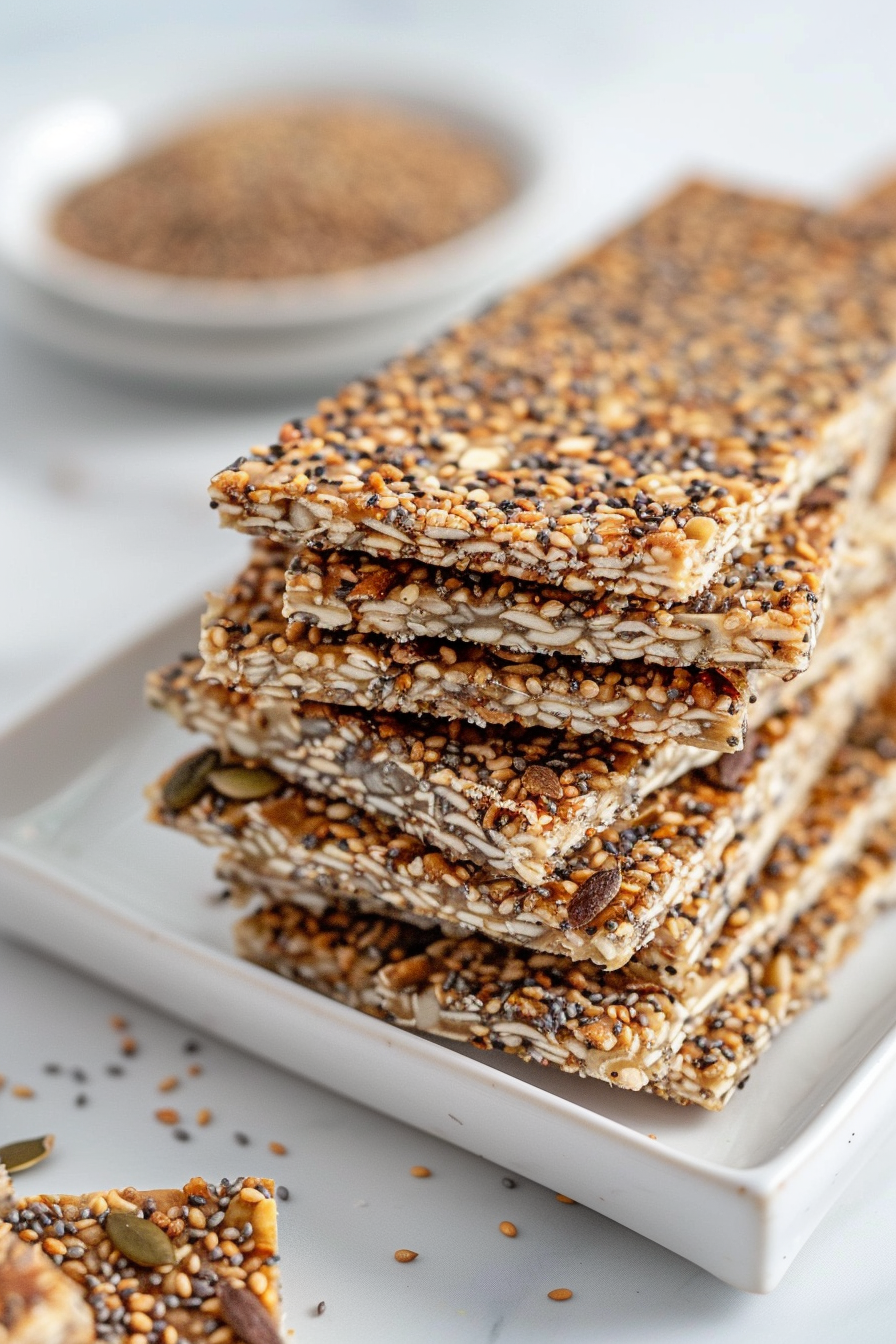 Mixing Ingredients for Keto Granola Bars